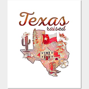 Texas Raised Posters and Art